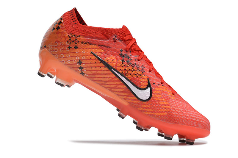 CHUTEIRA NIKE AIR ZOOM MERCURIAL VAPOR 15 ELITE CAMPO (AG) "DREAM SPEED" - VERMELHA E BRANCA