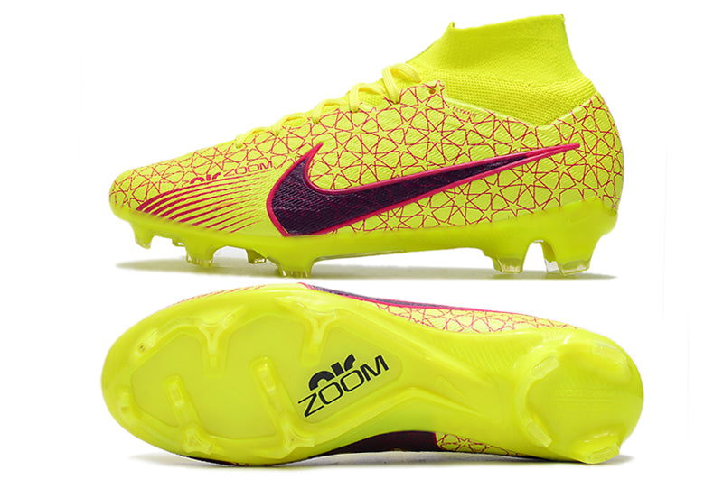 CHUTEIRA NIKE AIR ZOOM MERCURIAL SUPERFLY 9 ELITE CAMPO - AMARELA