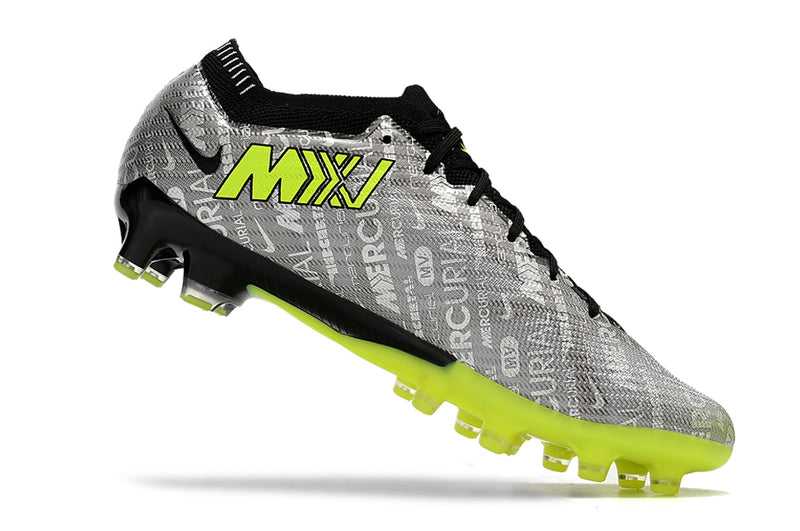 CHUTEIRA NIKE AIR ZOOM MERCURIAL VAPOR 15 ELITE CAMPO (AG) "25 ANOS" - CINZA E VERDE