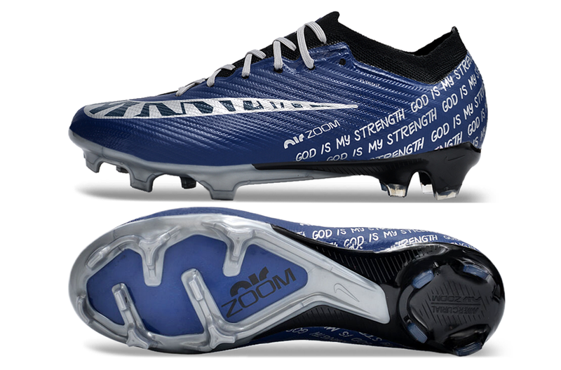 CHUTEIRA NIKE AIR ZOOM MERCURIAL VAPOR 15 ELITE CAMPO - AZUL ESCURO