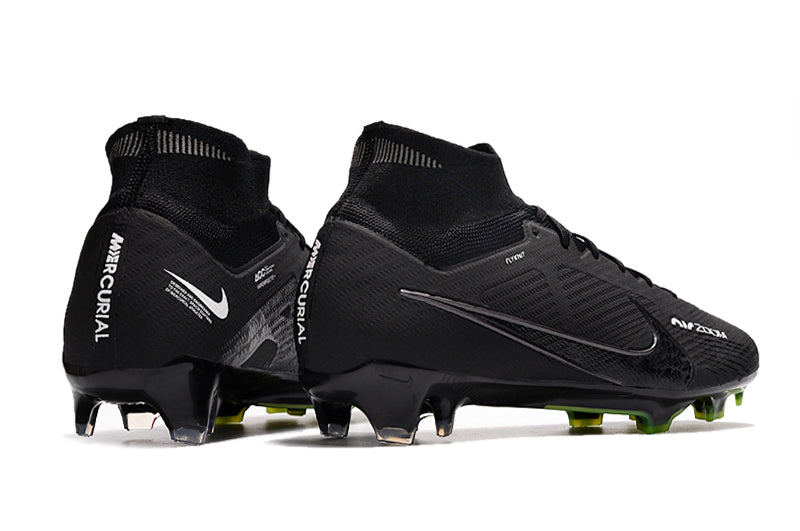 CHUTEIRA NIKE AIR ZOOM MERCURIAL SUPERFLY 9 ELITE CAMPO "SHADOW" - PRETA E VERDE
