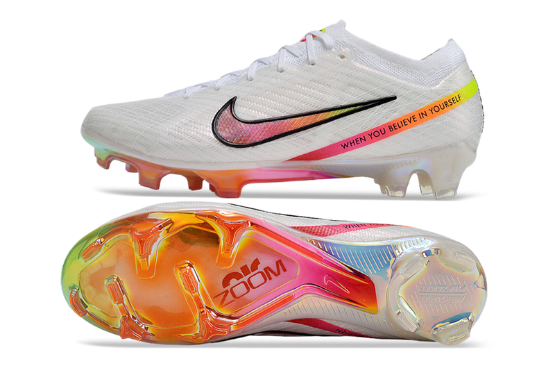 CHUTEIRA NIKE AIR ZOOM MERCURIAL VAPOR 15 ELITE CAMPO "MARCUS RASHFORD" - BRANCA