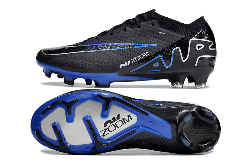 CHUTEIRA NIKE AIR ZOOM MERCURIAL VAPOR 15 ELITE CAMPO "SHADOW" - PRETA E AZUL
