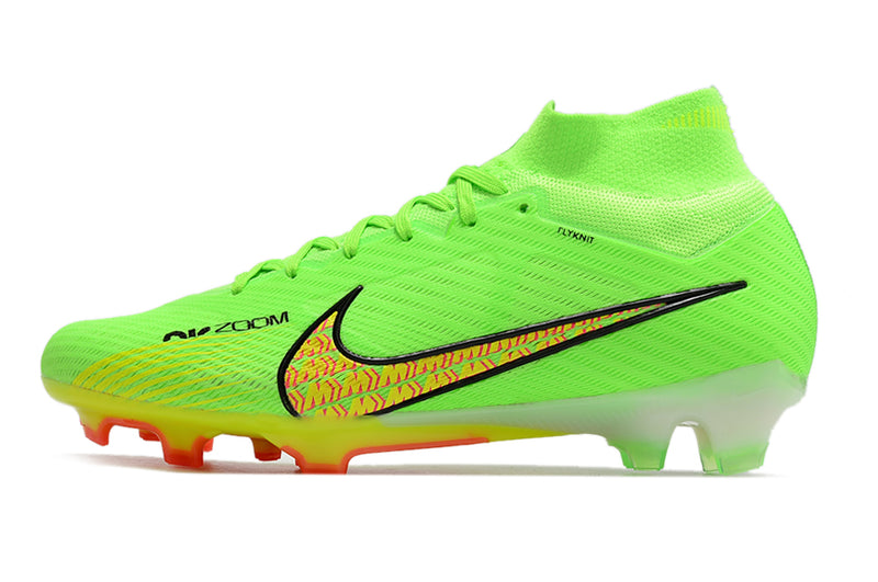 CHUTEIRA NIKE AIR ZOOM MERCURIAL SUPERFLY 9 ELITE CAMPO - VERDE E AMARELA