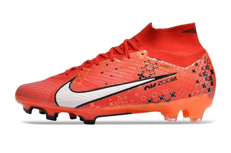 CHUTEIRA NIKE AIR ZOOM MERCURIAL SUPERFLY 9 ELITE CAMPO "DREAM SPEED 7" - VERMELHA E PRETA
