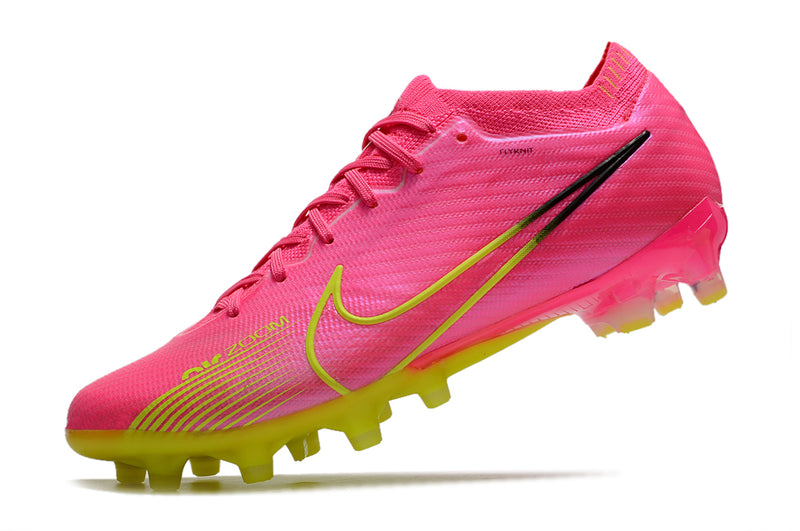 CHUTEIRA NIKE AIR ZOOM MERCURIAL VAPOR 15 ELITE CAMPO (AG) "LUMINOUS" -ROSA E AMARELA