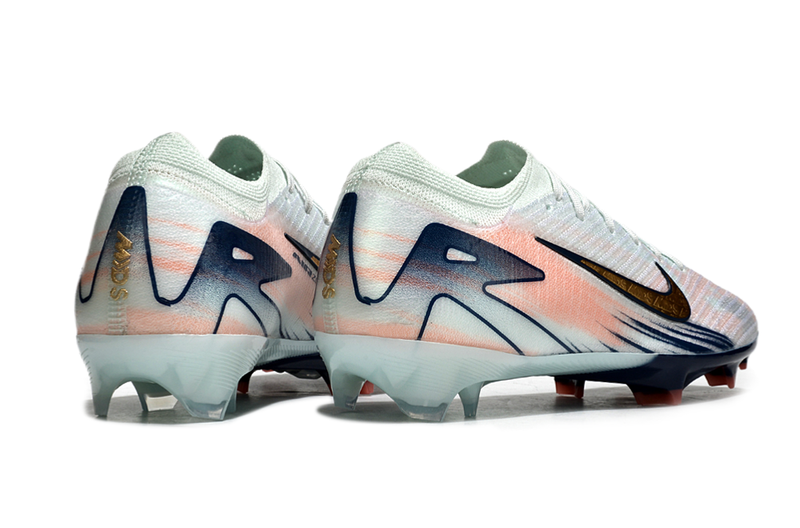 CHUTEIRA NIKE AIR ZOOM MERCURIAL VAPOR 16 ELITE CAMPO "DREAM SPEED 9" - VERDE ÁGUA E DOURADA