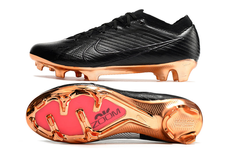 CHUTEIRA NIKE AIR ZOOM MERCURIAL VAPOR 15 ELITE CAMPO - PRETA E COBRE