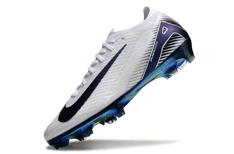 CHUTEIRA NIKE AIR ZOOM MERCURIAL VAPOR 16 ELITE CAMPO - BRANCA E AZUL ESCURO