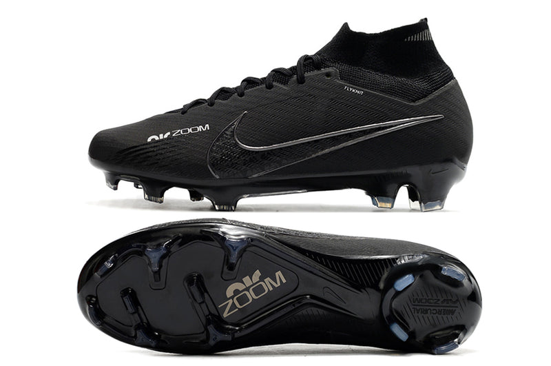 CHUTEIRA NIKE AIR ZOOM MERCURIAL SUPERFLY 9 ELITE CAMPO - PRETA ALL BLACK