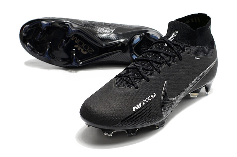CHUTEIRA NIKE AIR ZOOM MERCURIAL SUPERFLY 9 ELITE CAMPO - PRETA ALL BLACK