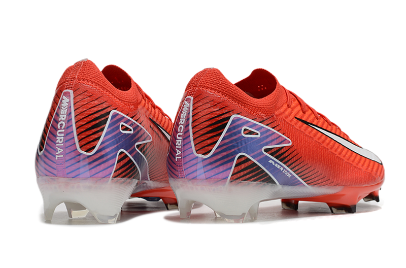 CHUTEIRA NIKE AIR ZOOM MERCURIAL VAPOR 16 ELITE CAMPO - VERMELHA E AZUL