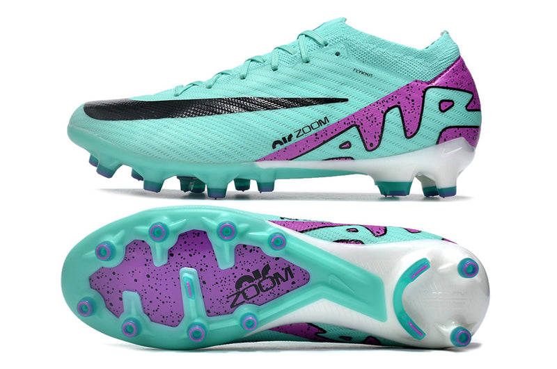 CHUTEIRA NIKE AIR ZOOM MERCURIAL VAPOR 15 ELITE CAMPO (AG) "PEAK READY" - CIANO E ROXA