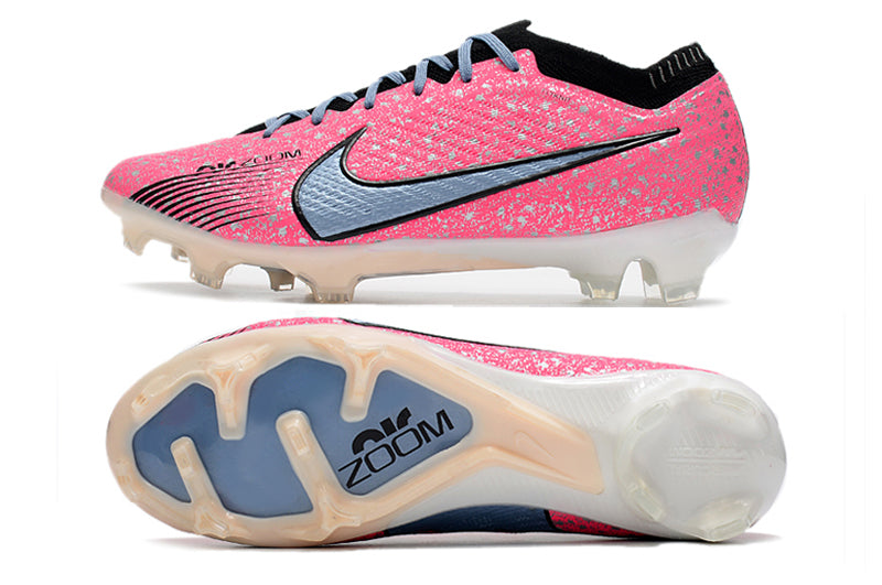 CHUTEIRA NIKE AIR ZOOM MERCURIAL VAPOR 15 ELITE CAMPO - ROSA E AZUL