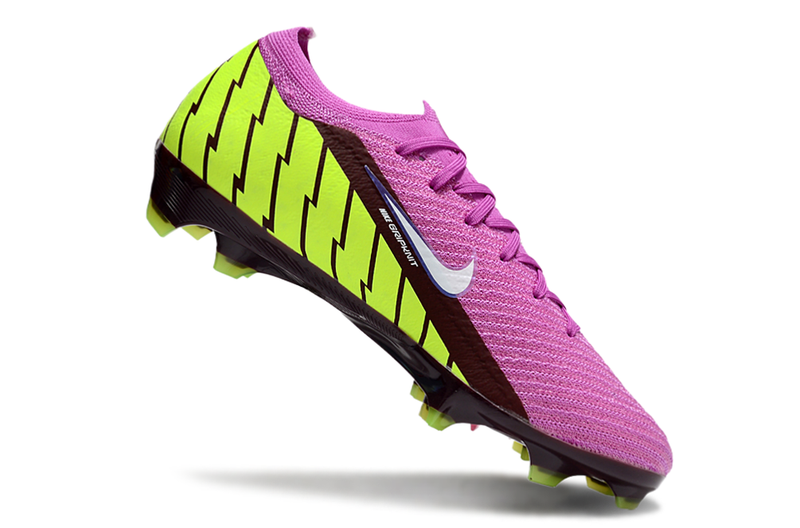 CHUTEIRA NIKE AIR ZOOM MERCURIAL VAPOR 16 ELITE CAMPO - ROXA E VERDE FLUORESCENTE