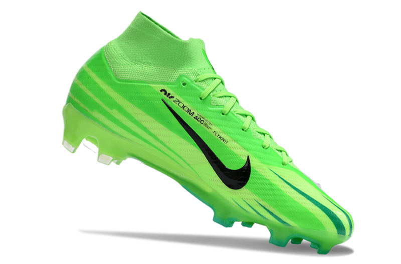 CHUTEIRA NIKE AIR ZOOM MERCURIAL SUPERFLY 9 ELITE CAMPO "DREAM SPEED 8" - VERDE E PRETA