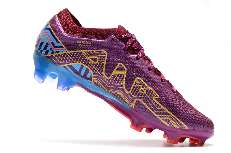 CHUTEIRA NIKE AIR ZOOM MERCURIAL VAPOR 15 ELITE CAMPO "MBAPPÉ" - VINHO