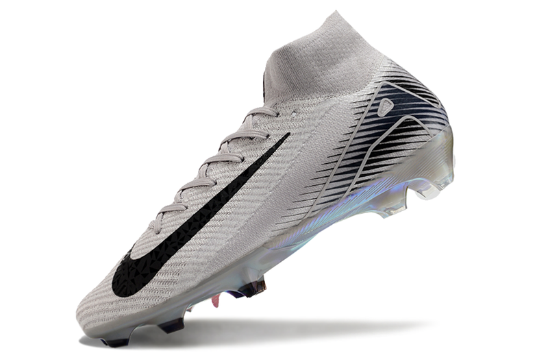 CHUTEIRA NIKE AIR ZOOM MERCURIAL SUPERFLY 10 ELITE CAMPO - CINZA E PRETA