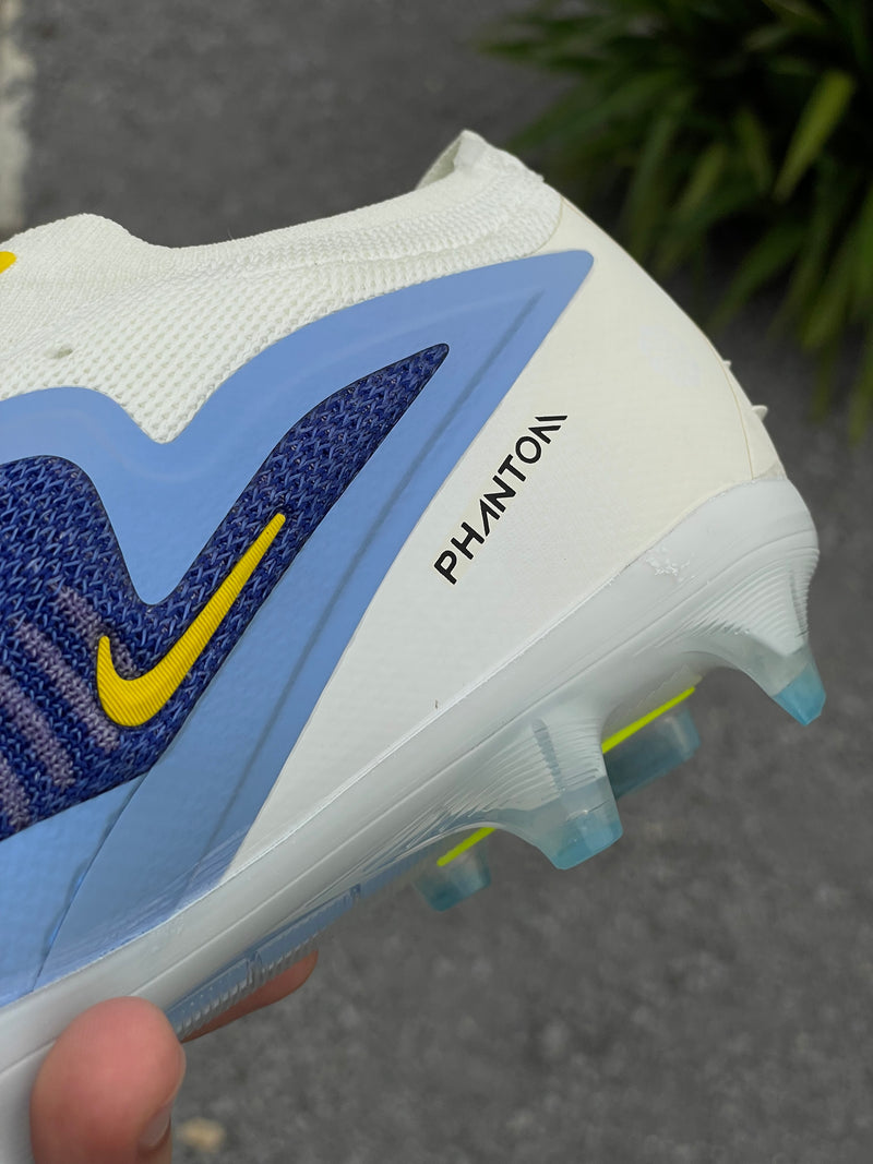 [PRONTA ENTREGA] CHUTEIRA NIKE PHANTOM 6 ELITE CAMPO "FEAR NOTHING" - BRANCA E AZUL