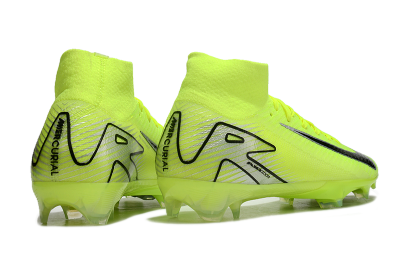 CHUTEIRA NIKE AIR ZOOM MERCURIAL SUPERFLY 10 ELITE CAMPO "MAD VOLTAGE" - VERDE FLUORESCENTE
