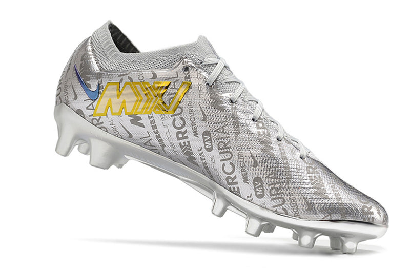CHUTEIRA NIKE AIR ZOOM MERCURIAL VAPOR 15 ELITE CAMPO (AG) "25 ANOS" - PRATA