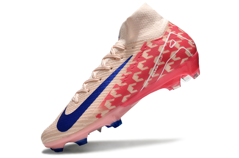 CHUTEIRA NIKE AIR ZOOM MERCURIAL SUPERFLY 10 ELITE CAMPO - ROSA E AZUL