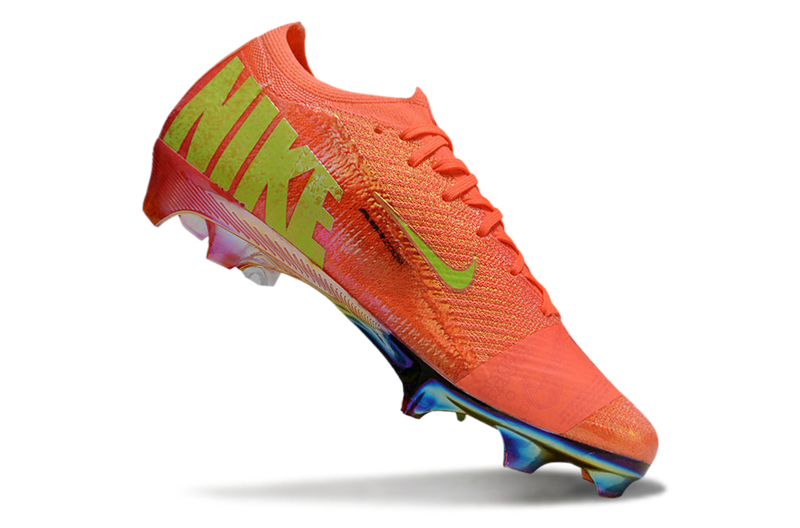 CHUTEIRA NIKE AIR ZOOM MERCURIAL VAPOR 16 ELITE CAMPO "COSMIC SPEED 2" - LARANJA E VERDE
