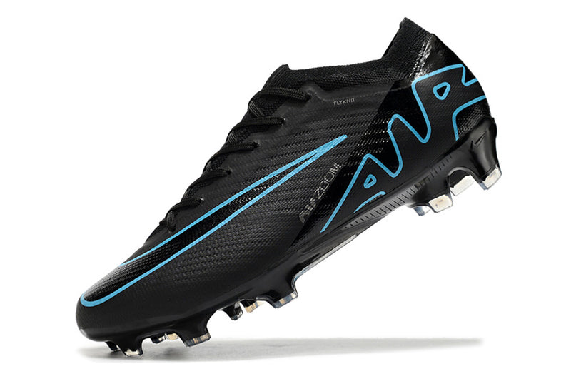 CHUTEIRA NIKE AIR ZOOM MERCURIAL VAPOR 15 ELITE CAMPO - PRETA E AZUL