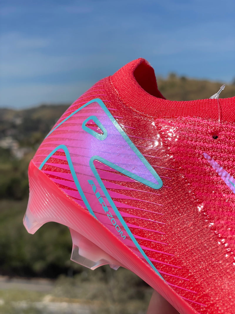 [PRONTA ENTREGA] CHUTEIRA NIKE AIR ZOOM MERCURIAL VAPOR 16 ELITE CAMPO "MAD ENERGY" - ROSA E AZUL