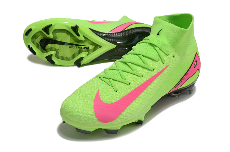 CHUTEIRA NIKE AIR ZOOM MERCURIAL SUPERFLY 10 ELITE CAMPO - VERDE E ROSA