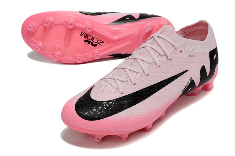 CHUTEIRA NIKE AIR ZOOM MERCURIAL VAPOR 15 ELITE CAMPO (AG) "MAD BRILLIANCE" - ROSA E PRETA