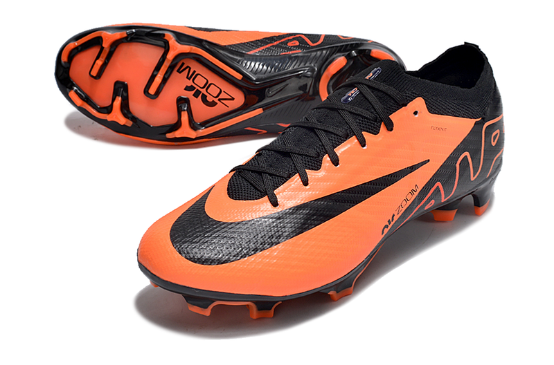 CHUTEIRA NIKE AIR ZOOM MERCURIAL VAPOR 15 ELITE CAMPO - LARANJA E PRETA