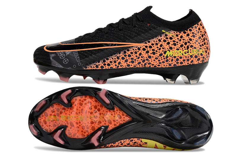 CHUTEIRA NIKE AIR ZOOM MERCURIAL VAPOR 16 ELITE CAMPO - PRETA E LARANJA