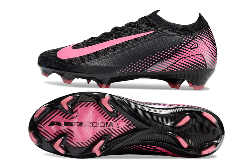 CHUTEIRA NIKE AIR ZOOM MERCURIAL VAPOR 16 ELITE CAMPO - PRETA E ROSA