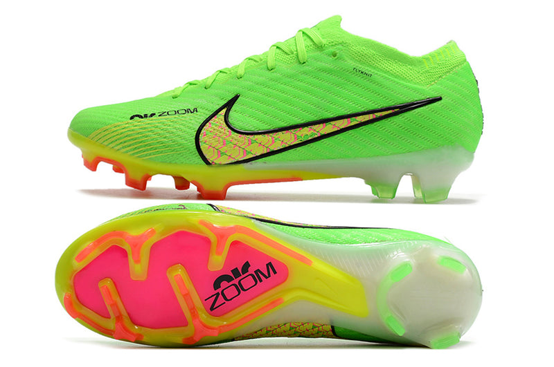 CHUTEIRA NIKE AIR ZOOM MERCURIAL VAPOR 15 ELITE CAMPO - VERDE E AMARELA