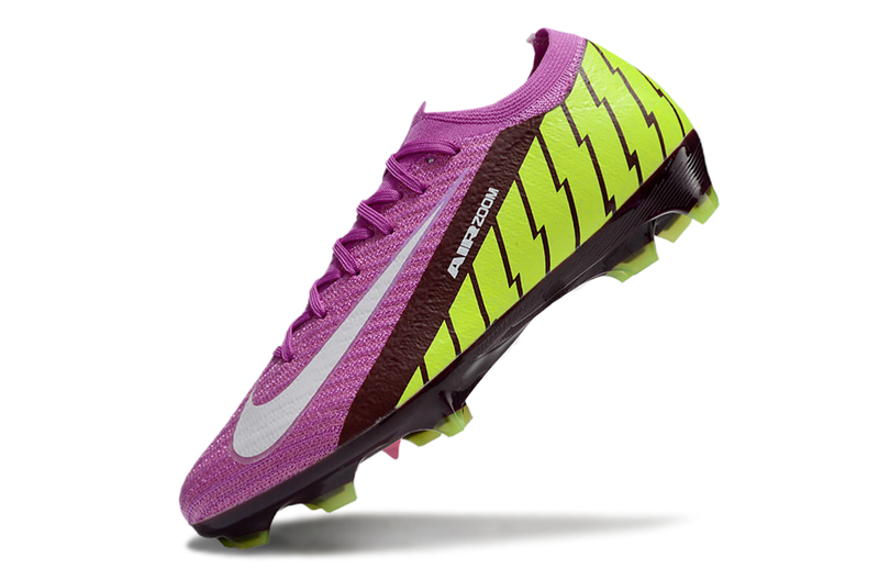 CHUTEIRA NIKE AIR ZOOM MERCURIAL VAPOR 16 ELITE CAMPO - ROXA E VERDE FLUORESCENTE