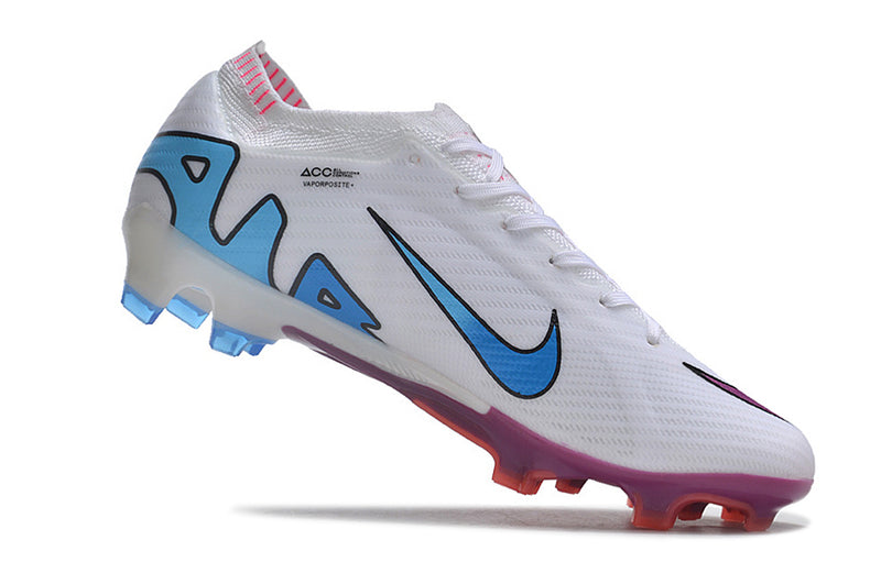 CHUTEIRA NIKE AIR ZOOM MERCURIAL VAPOR 15 ELITE CAMPO - BRANCA E VINHO
