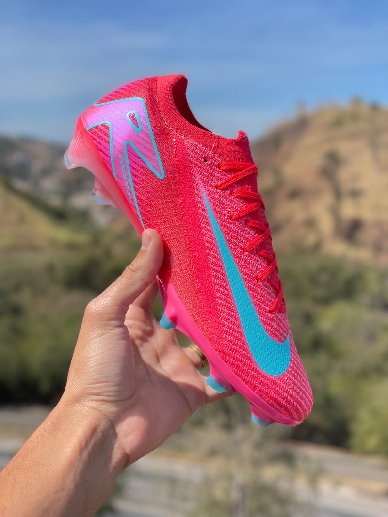 [PRONTA ENTREGA] CHUTEIRA NIKE AIR ZOOM MERCURIAL VAPOR 16 ELITE CAMPO "MAD ENERGY" - ROSA E AZUL