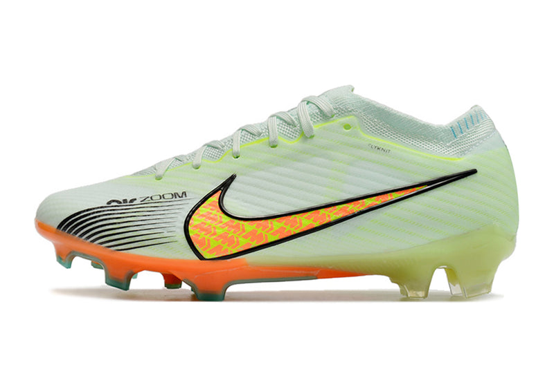 CHUTEIRA NIKE AIR ZOOM MERCURIAL VAPOR 15 ELITE CAMPO - VERDE E LARANJA