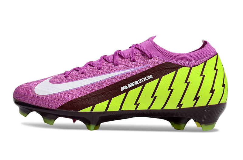 CHUTEIRA NIKE AIR ZOOM MERCURIAL VAPOR 16 ELITE CAMPO - ROXA E VERDE FLUORESCENTE