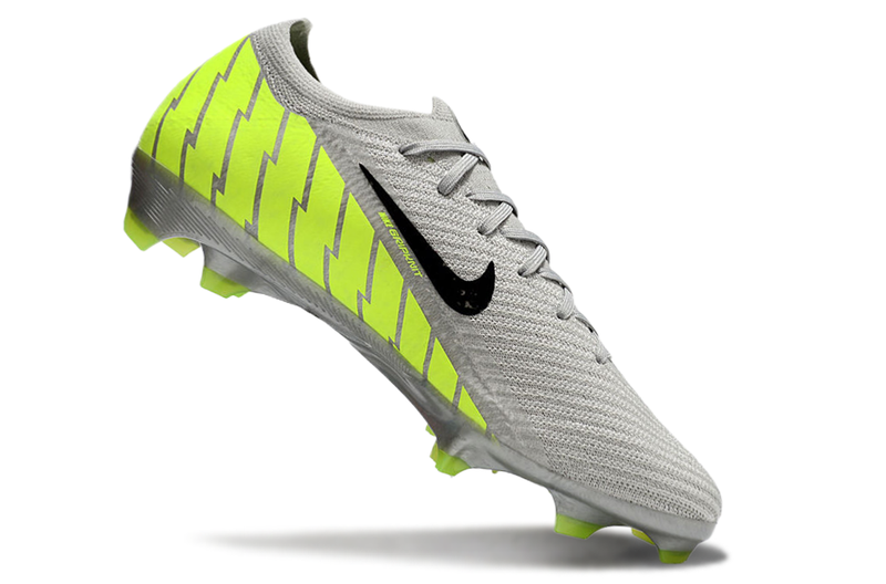 CHUTEIRA NIKE AIR ZOOM MERCURIAL VAPOR 16 ELITE CAMPO - CINZA E VERDE FLUORESCENTE