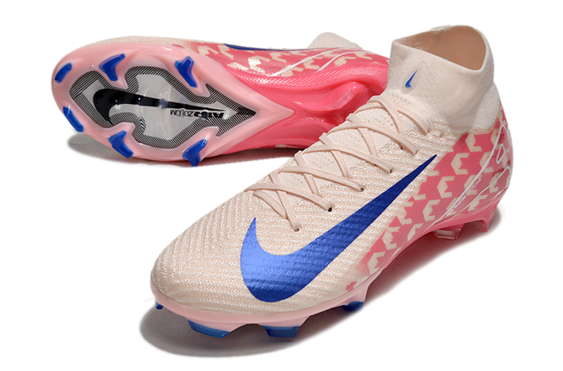 CHUTEIRA NIKE AIR ZOOM MERCURIAL SUPERFLY 10 ELITE CAMPO - ROSA E AZUL