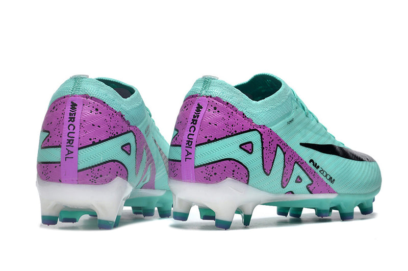 CHUTEIRA NIKE AIR ZOOM MERCURIAL VAPOR 15 ELITE CAMPO (AG) "PEAK READY" - CIANO E ROXA