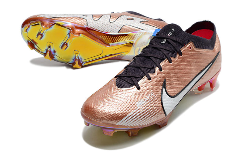 CHUTEIRA NIKE AIR ZOOM MERCURIAL VAPOR 15 ELITE CAMPO "MBAPPÉ" - COBRE