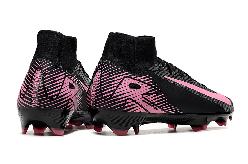 CHUTEIRA NIKE AIR ZOOM MERCURIAL SUPERFLY 10 ELITE CAMPO - PRETA E ROSA