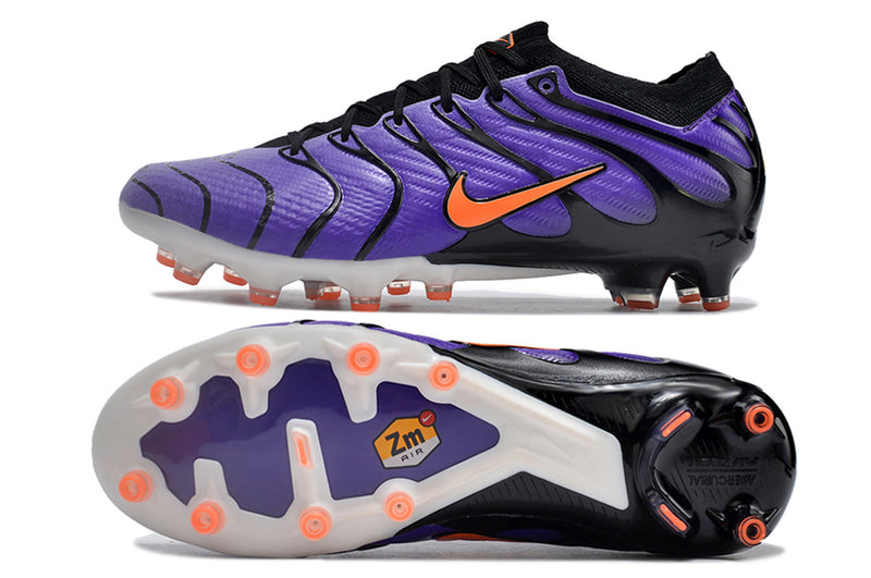 CHUTEIRA NIKE AIR ZOOM MERCURIAL VAPOR 15 ELITE CAMPO (AG) "AIR MAX TN" - ROXA E PRETA