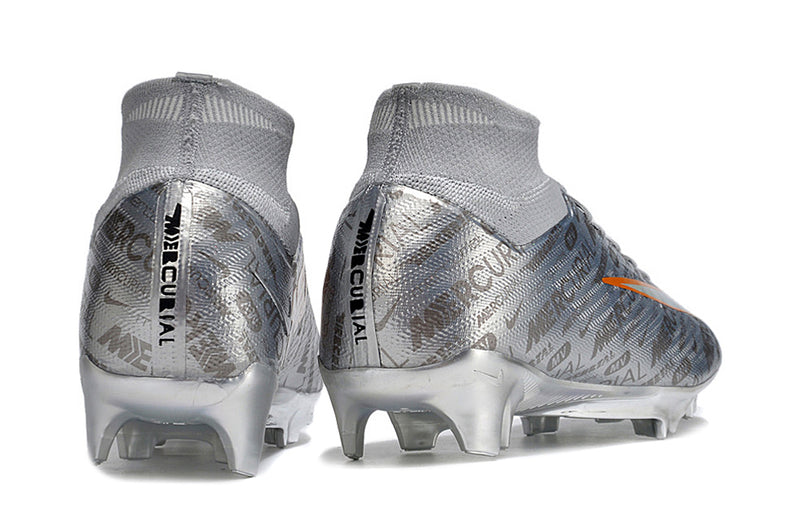 CHUTEIRA NIKE AIR ZOOM MERCURIAL SUPERFLY 9 ELITE CAMPO "XXV" - PRATA