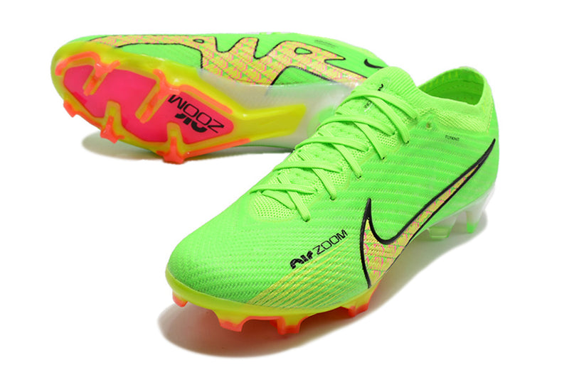CHUTEIRA NIKE AIR ZOOM MERCURIAL VAPOR 15 ELITE CAMPO - VERDE E AMARELA