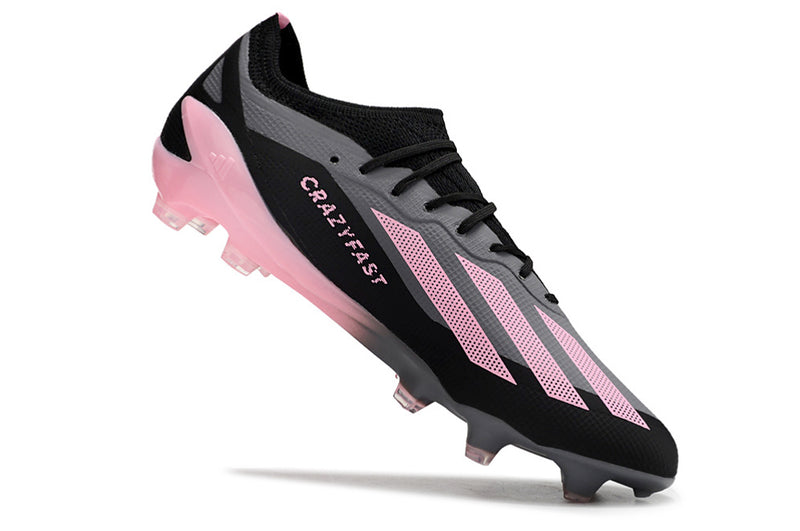 CHUTEIRA ADIDAS X CRAZYFAST.1 CAMPO - PRETA E ROSA
