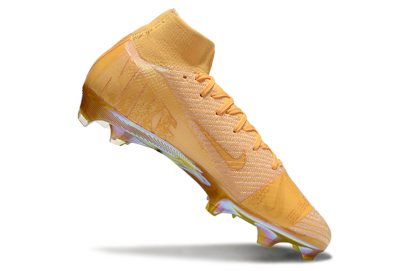 CHUTEIRA NIKE AIR ZOOM MERCURIAL SUPERFLY 10 ELITE CAMPO "COSMIC SPEED 3" - DOURADA